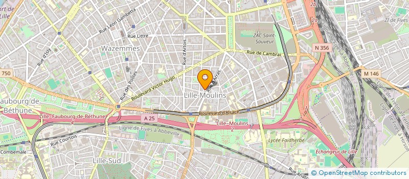 localisation de l'entreprise AFC HOLDING à LILLE