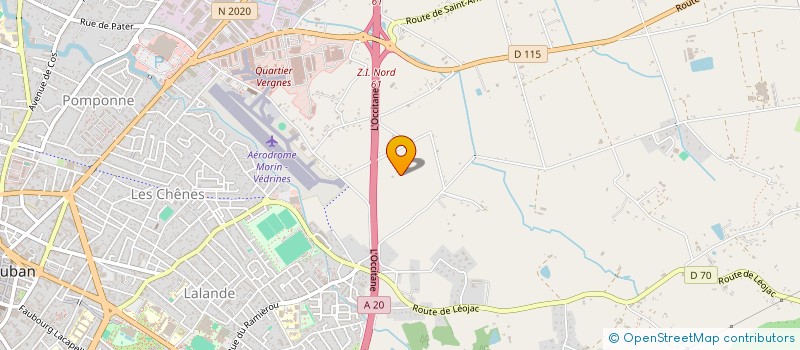 localisation de l'entreprise AFC LA LANDE  MONTAUBAN