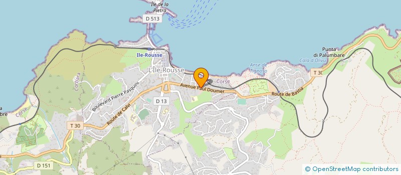 localisation de l'entreprise AFCAPINIELLI à L'ILE-ROUSSE