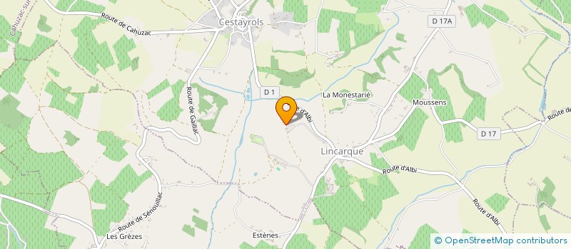 localisation de l'entreprise AFCARI 81  BERNAC