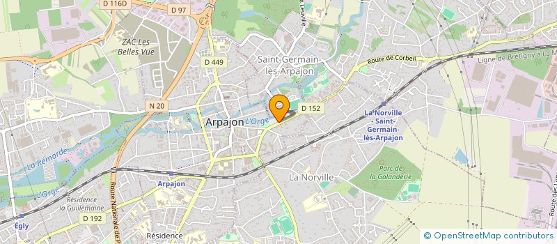 localisation de l'entreprise AFCEC à ARPAJON