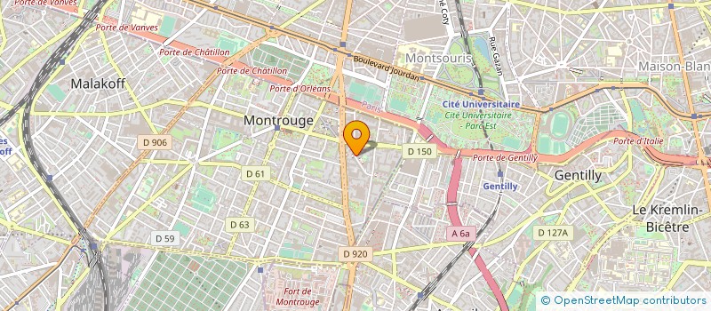localisation de l'entreprise AFCEPF à MONTROUGE