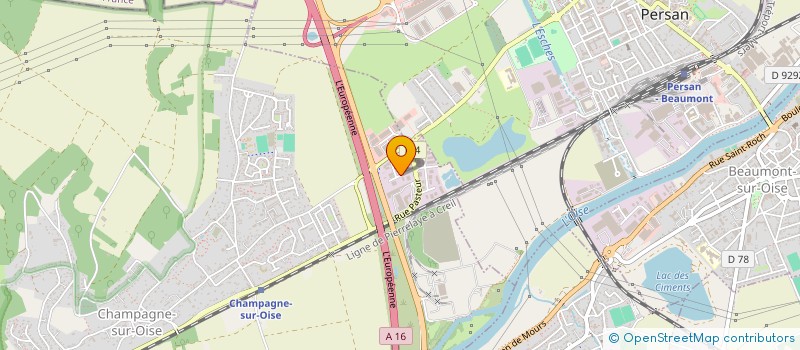 localisation de l'entreprise AFCF  CHAMPAGNE-SUR-OISE