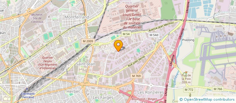 localisation de l'entreprise AFCL INVEST  CLERMONT-FERRAND