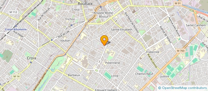 localisation de l'entreprise AFCNF (ASSOCIATION DES FEMMES CAP-VERDIENNES DU NORD PAS DE CALAIS FRANCE)  ROUBAIX