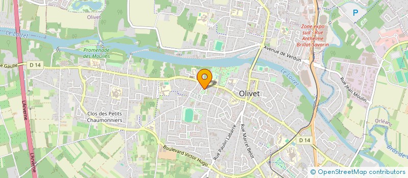 localisation de l'entreprise AFCO ASSOCIATION DES FEMMES CONGOLAISES D'ORLEANS à OLIVET