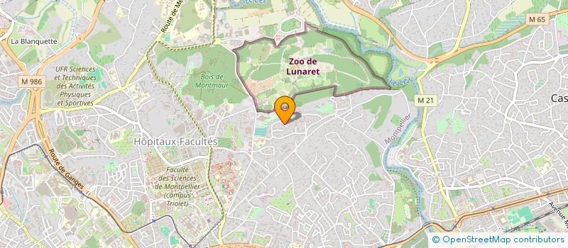 localisation de l'entreprise AFCOR à MONTPELLIER