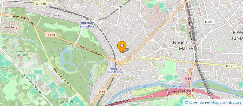 localisation de l'entreprise AFCORE  NOGENT-SUR-MARNE