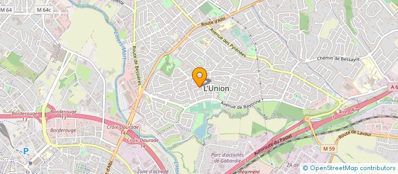 localisation de l'entreprise AFCP IMMO à L'UNION