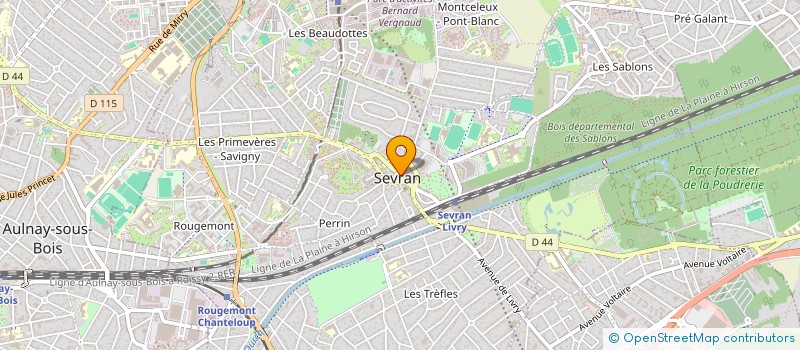 localisation de l'entreprise AFCP STORES à SEVRAN