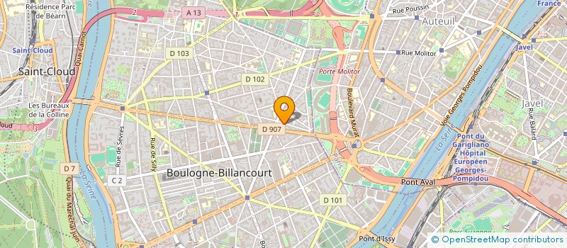 localisation de l'entreprise AFCR BG CONSEILS à BOULOGNE-BILLANCOURT