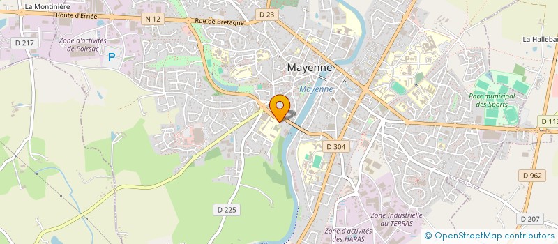 localisation de l'entreprise AFCYCEL 2002 à MAYENNE