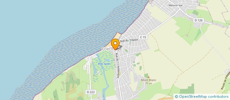 localisation de l'entreprise AFD CRIEL CONSTRUCTION  CRIEL-SUR-MER