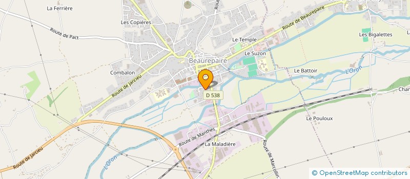 localisation de l'entreprise AFD FRANCE  BEAUREPAIRE