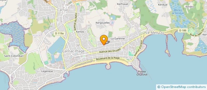 localisation de l'entreprise AFD IMMOBILIER  CARNAC