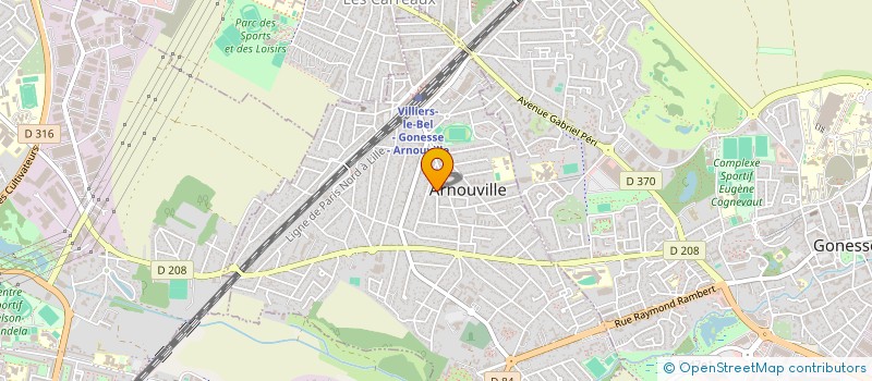 localisation de l'entreprise AFD LOGISTIC à ARNOUVILLE