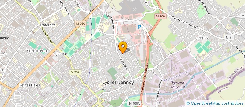 localisation de l'entreprise AFD RENOVATION à LYS-LEZ-LANNOY