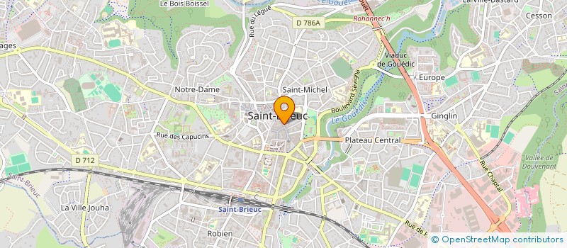 localisation de l'entreprise AFD22 à SAINT-BRIEUC
