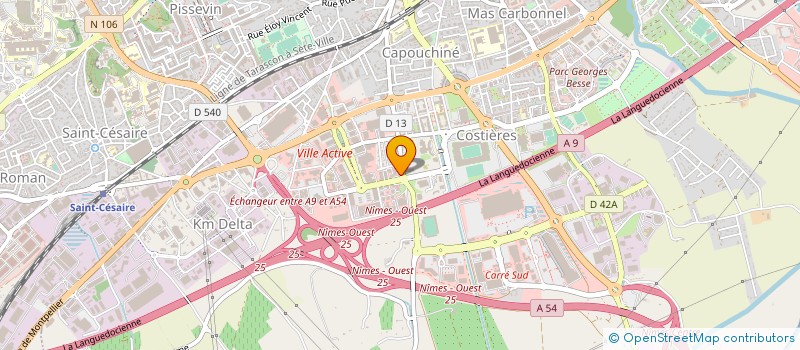 localisation de l'entreprise AFD30  NIMES