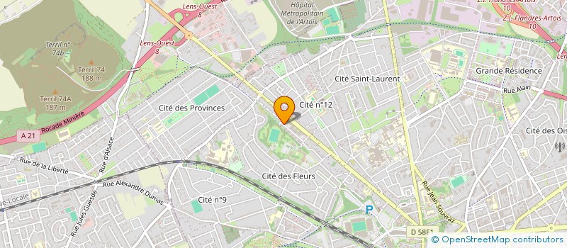 localisation de l'entreprise AFD62  LENS