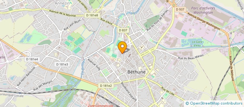 localisation de l'entreprise AFD62 ASSOCIATION DES DIABETIQUES DE BETHUNE à BETHUNE
