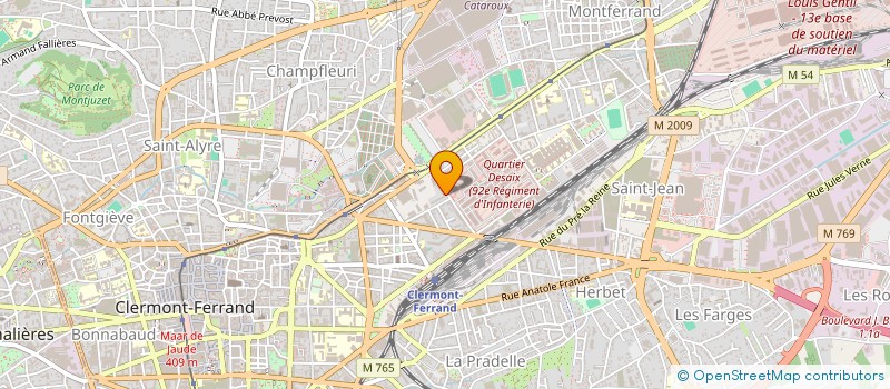 localisation de l'entreprise AFDA  CLERMONT-FERRAND