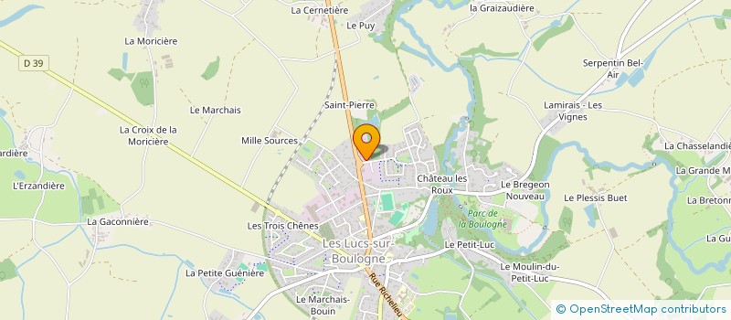 localisation de l'entreprise AFDIA à LES LUCS-SUR-BOULOGNE