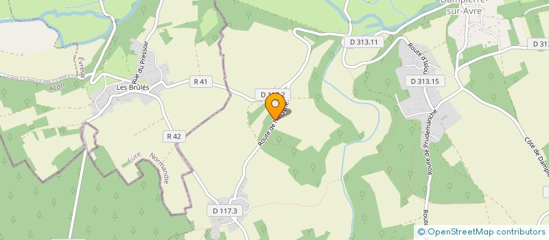localisation de l'entreprise AFDL à DAMPIERRE-SUR-AVRE