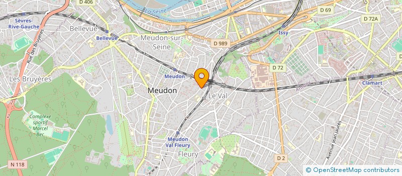 localisation de l'entreprise AFDM  MEUDON