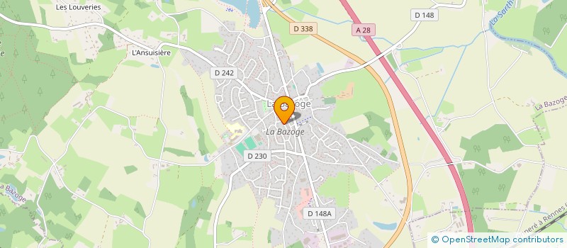 localisation de l'entreprise AFDM - LA FORMATION DES MOTARDS PAYS DE LA LOIRE  LA BAZOGE