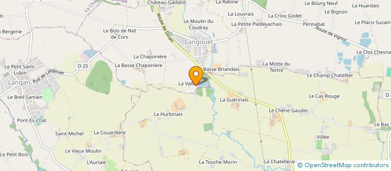 localisation de l'entreprise AFDP  LANGOUET