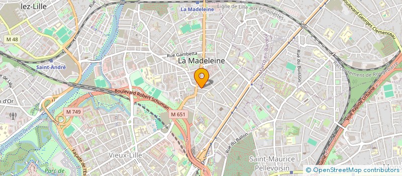 localisation de l'entreprise AFE DE HELENE ROUSSEL à LA MADELEINE
