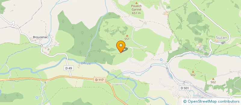 localisation de l'entreprise AFE FORMATION à LA BASTIDE-DE-SEROU