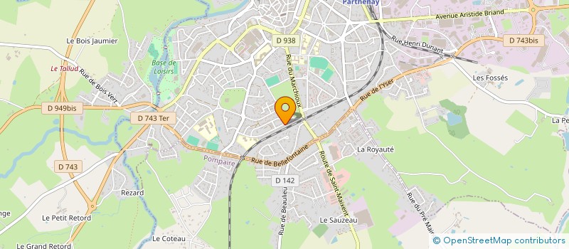 localisation de l'entreprise AFEC 79  PARTHENAY