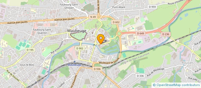 localisation de l'entreprise AFEEP MAUBEUGE SAMBRE à MAUBEUGE
