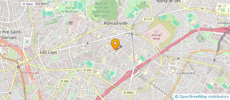 localisation de l'entreprise AFEK CONSEIL à ROMAINVILLE