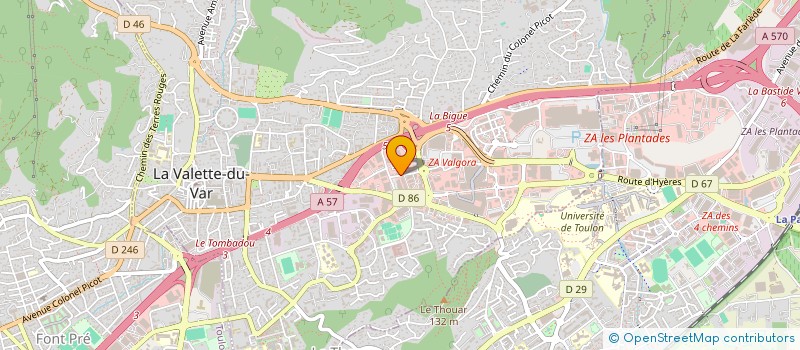 localisation de l'entreprise AFEP à LA VALETTE-DU-VAR