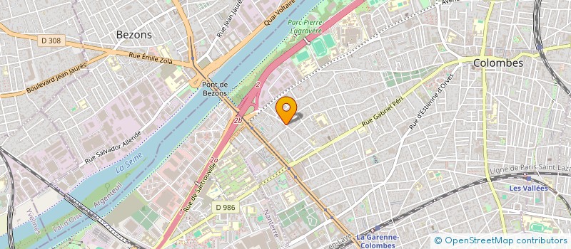 localisation de l'entreprise AFERSTORES à COLOMBES