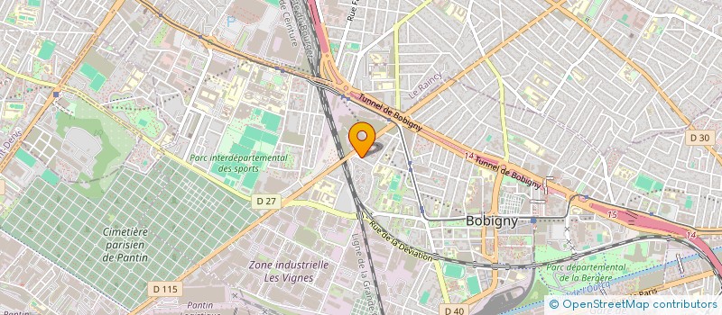 localisation de l'entreprise AFES 93 CENT FORMA PROFESSIONN  BOBIGNY