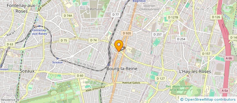 localisation de l'entreprise AFEVAL à BOURG-LA-REINE