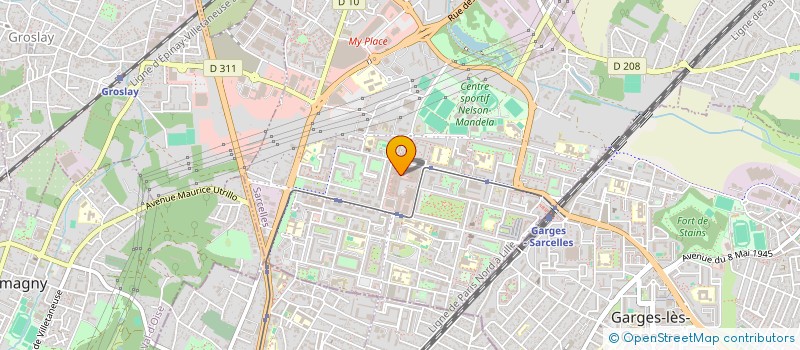 localisation de l'entreprise AFF FLANADES  SARCELLES