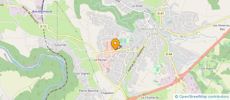 localisation de l'entreprise AFF VISSERIE à MONISTROL-SUR-LOIRE