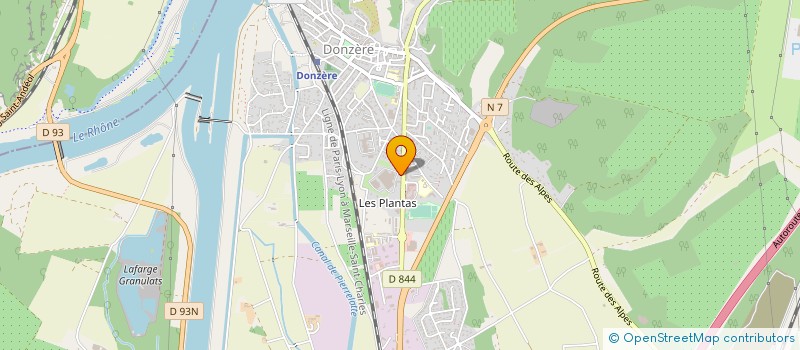 localisation de l'entreprise AFFA.COM  DONZERE