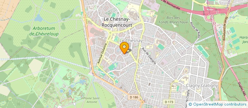 localisation de l'entreprise AFFAIRE DE CHASSE SARL à LE CHESNAY-ROCQUENCOURT