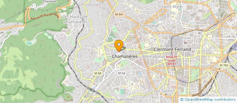 localisation de l'entreprise AFFDU GROUPE AUVERGNE à CHAMALIERES