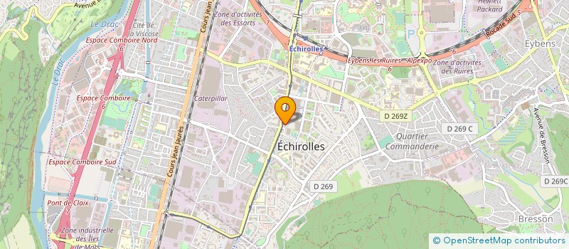 localisation de l'entreprise AFFECTIFS.COM à ECHIROLLES
