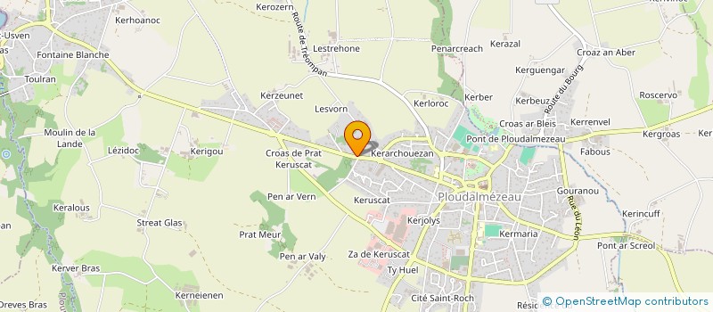 localisation de l'entreprise AFFFECT à PLOUDALMEZEAU