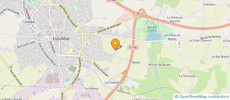 localisation de l'entreprise AFFIBUS à LOUDEAC