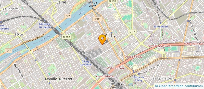 localisation de l'entreprise AFFICHAGE EUROPEEN à CLICHY