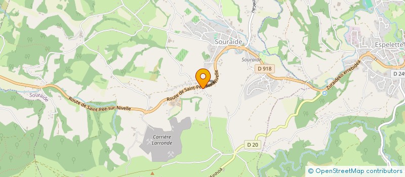 localisation de l'entreprise AFFICHAGE JULIEN FOURRAGEAT à SOURAIDE